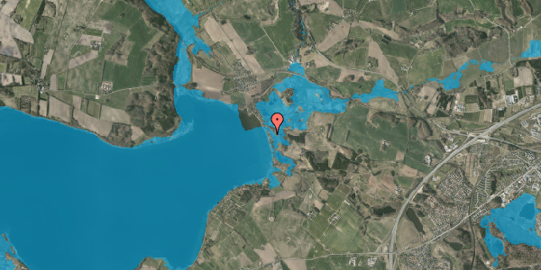 Oversvømmelsesrisiko fra vandløb på Vædebrovej 36, 8660 Skanderborg