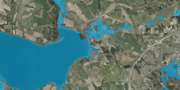 Oversvømmelsesrisiko fra vandløb på Vædebrovej 39, 8660 Skanderborg