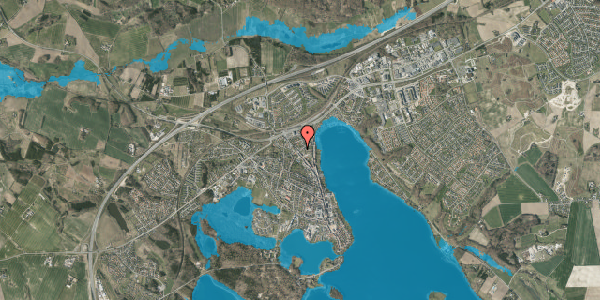 Oversvømmelsesrisiko fra vandløb på Østergade 1, 1. 11, 8660 Skanderborg