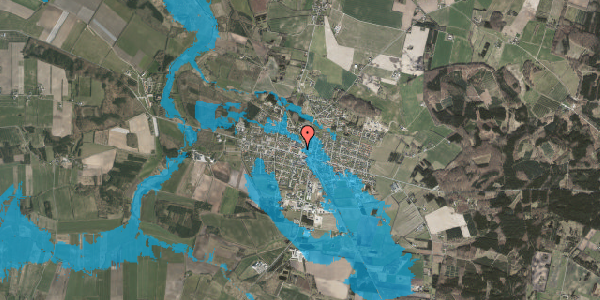 Oversvømmelsesrisiko fra vandløb på Centervej 3, 8963 Auning