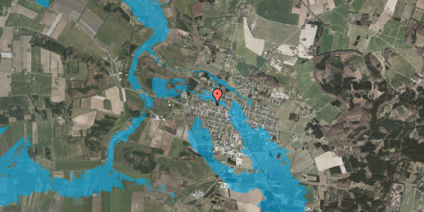 Oversvømmelsesrisiko fra vandløb på Centervej 81, 8963 Auning