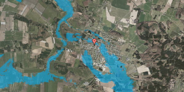 Oversvømmelsesrisiko fra vandløb på Centervej 83, 8963 Auning