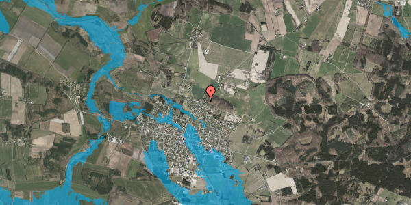 Oversvømmelsesrisiko fra vandløb på Gjesingvej 10, 8963 Auning