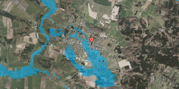 Oversvømmelsesrisiko fra vandløb på Grønnegade 2, 8963 Auning