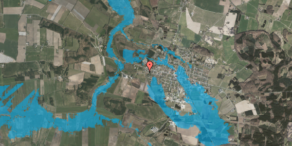 Oversvømmelsesrisiko fra vandløb på Industrivej 108, 8963 Auning