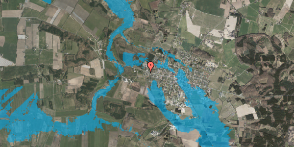 Oversvømmelsesrisiko fra vandløb på Industrivej 112, 8963 Auning