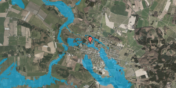 Oversvømmelsesrisiko fra vandløb på Klibovænget 6, 8963 Auning