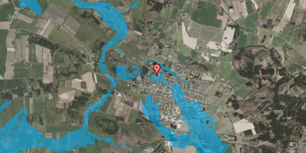 Oversvømmelsesrisiko fra vandløb på Klibovænget 8, 8963 Auning