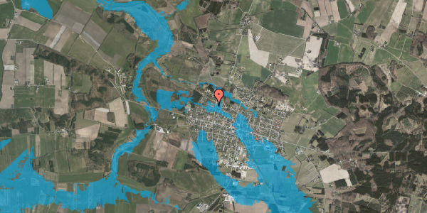 Oversvømmelsesrisiko fra vandløb på Klibovænget 21, 8963 Auning