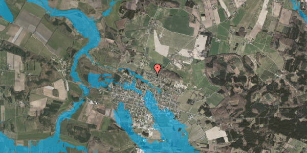 Oversvømmelsesrisiko fra vandløb på Lærkelunden 2, 8963 Auning