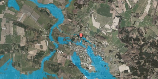 Oversvømmelsesrisiko fra vandløb på Molshuse 34, 8963 Auning