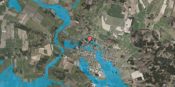 Oversvømmelsesrisiko fra vandløb på Molshuse 36, 8963 Auning