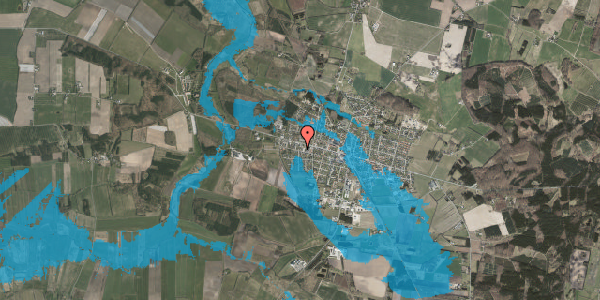Oversvømmelsesrisiko fra vandløb på Mortensensvej 26A, 8963 Auning