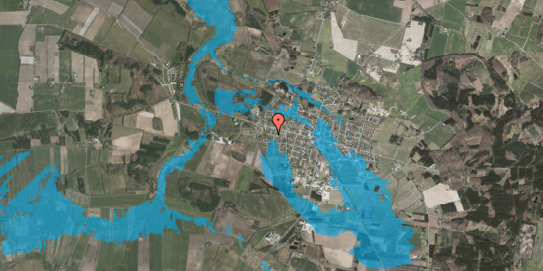 Oversvømmelsesrisiko fra vandløb på Mortensensvej 31, 8963 Auning