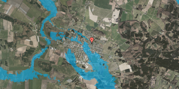 Oversvømmelsesrisiko fra vandløb på Ndr Fælledvej 5G, 8963 Auning