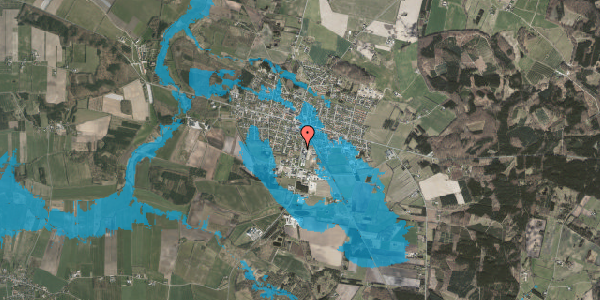 Oversvømmelsesrisiko fra vandløb på Potetevej 1, 8963 Auning