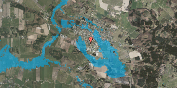 Oversvømmelsesrisiko fra vandløb på Potetevej 26, 8963 Auning
