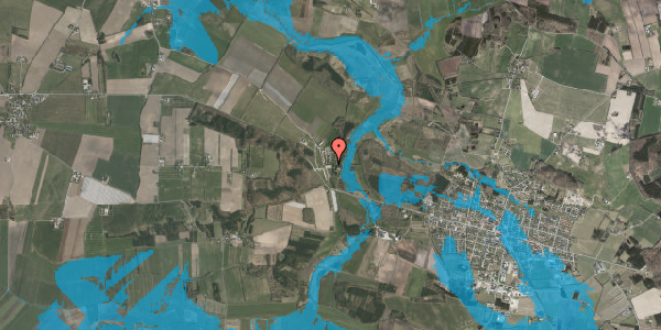 Oversvømmelsesrisiko fra vandløb på Randersvej 6, 8963 Auning