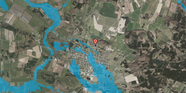 Oversvømmelsesrisiko fra vandløb på Reimersvej 3A, 8963 Auning