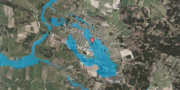 Oversvømmelsesrisiko fra vandløb på Torvegade 5, 8963 Auning