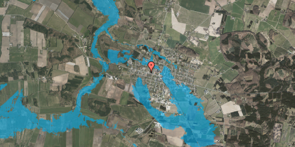 Oversvømmelsesrisiko fra vandløb på Vestergade 37, 8963 Auning