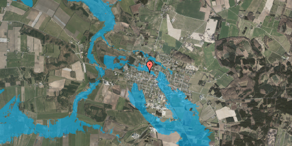 Oversvømmelsesrisiko fra vandløb på Vestervænget 7, 8963 Auning