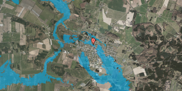 Oversvømmelsesrisiko fra vandløb på Vestervænget 14, 8963 Auning