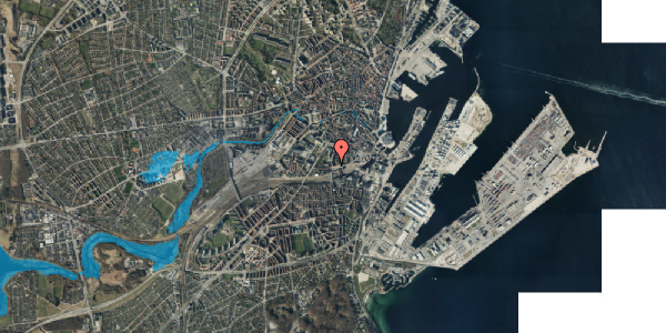Oversvømmelsesrisiko fra vandløb på Banegårdspladsen 10, 2. th, 8000 Aarhus C