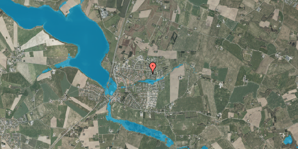 Oversvømmelsesrisiko fra vandløb på Birkevangen 24, 8355 Solbjerg