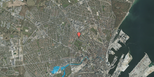 Oversvømmelsesrisiko fra vandløb på Borgmester Jakob Jensens Gade 3, st. th, 8000 Aarhus C