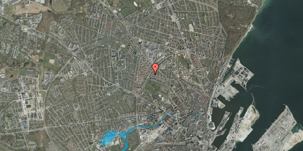 Oversvømmelsesrisiko fra vandløb på Borgmester Jakob Jensens Gade 7, 3. 8, 8000 Aarhus C