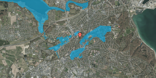 Oversvømmelsesrisiko fra vandløb på Borgvold 12, st. 14, 8260 Viby J