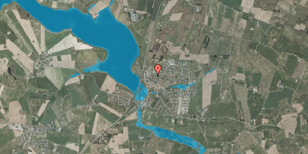 Oversvømmelsesrisiko fra vandløb på Bøgevangen 9, 8355 Solbjerg