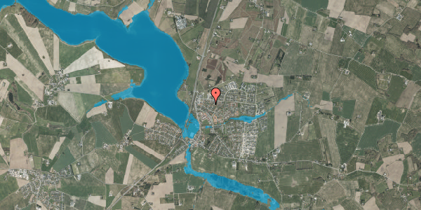 Oversvømmelsesrisiko fra vandløb på Bøgevangen 13, 8355 Solbjerg