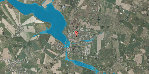 Oversvømmelsesrisiko fra vandløb på Bøgevangen 21, 8355 Solbjerg