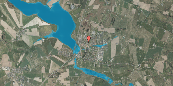 Oversvømmelsesrisiko fra vandløb på Bøgevangen 45, 8355 Solbjerg