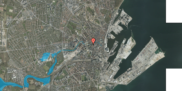 Oversvømmelsesrisiko fra vandløb på Christiansgade 25, 3. tv, 8000 Aarhus C