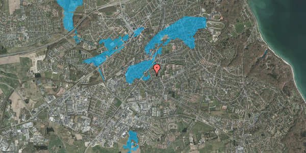 Oversvømmelsesrisiko fra vandløb på Dalumvej 16, 8270 Højbjerg