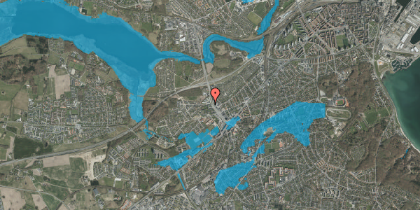 Oversvømmelsesrisiko fra vandløb på Damagervej 1, st. tv, 8260 Viby J