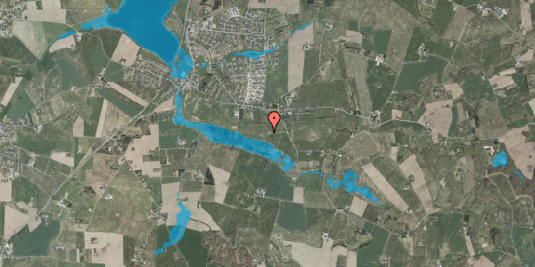 Oversvømmelsesrisiko fra vandløb på Drammelstrupvej 307, 8355 Solbjerg
