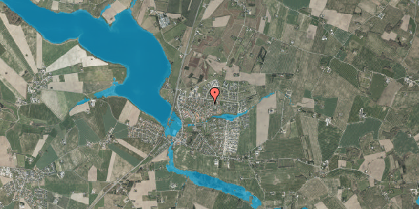 Oversvømmelsesrisiko fra vandløb på Egevangen 5, 8355 Solbjerg