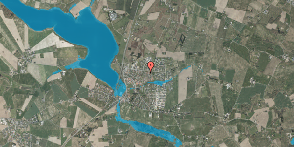 Oversvømmelsesrisiko fra vandløb på Egevangen 17, 8355 Solbjerg