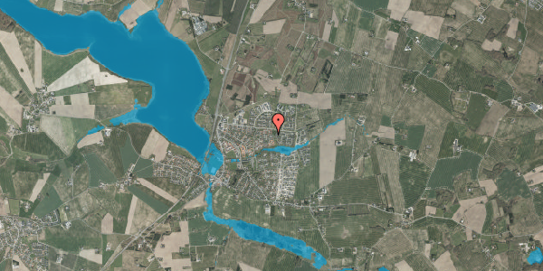 Oversvømmelsesrisiko fra vandløb på Egevangen 41, 8355 Solbjerg