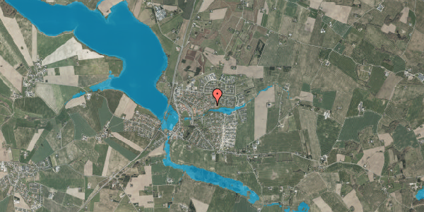 Oversvømmelsesrisiko fra vandløb på Egevangen 171, 8355 Solbjerg