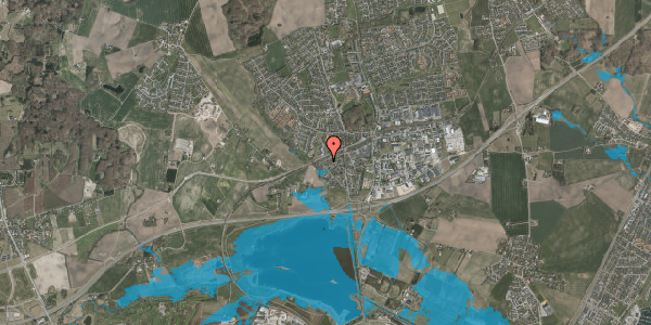 Oversvømmelsesrisiko fra vandløb på Ellebækvej 25, 8520 Lystrup