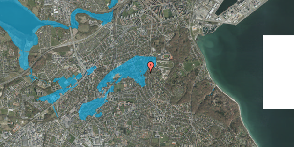 Oversvømmelsesrisiko fra vandløb på Gemmavej 5, 8270 Højbjerg