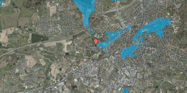 Oversvømmelsesrisiko fra vandløb på Grøndalsvej 64, 2. 2, 8260 Viby J