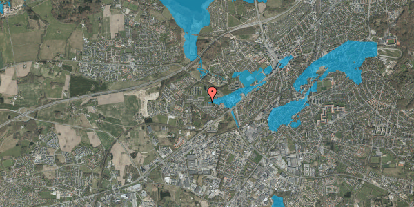 Oversvømmelsesrisiko fra vandløb på Grøndalsvej 66, 3. 1, 8260 Viby J