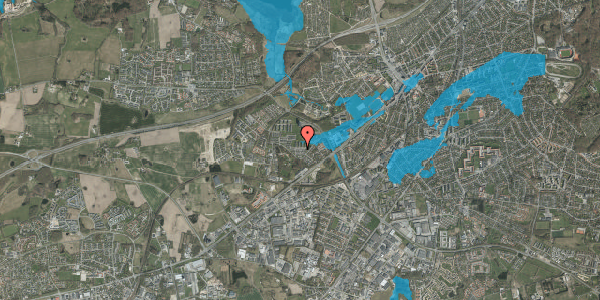 Oversvømmelsesrisiko fra vandløb på Grøndalsvej 86, 8260 Viby J