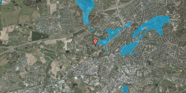Oversvømmelsesrisiko fra vandløb på Grøndalsvej 106, 8260 Viby J